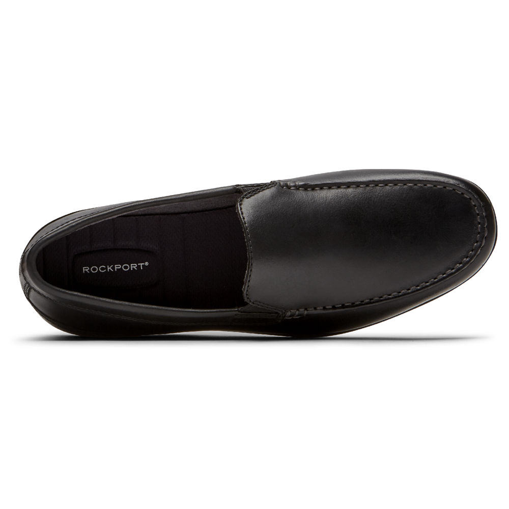 Sapato Vela Rockport Homem Pretas - Malcom Venetian - 61394LTKD